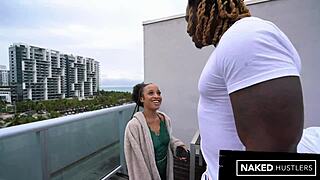 Stepbro, your huge black dick is too big for my ebony throat!