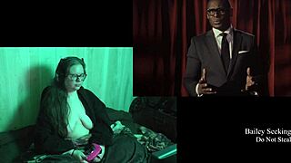 naked brunette bbw with huge natural tits explores night springs part 1