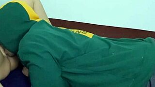 skinny japanese teen squirts hard pussy licked in homemade cosplay