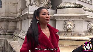 Stunning Asian Poopea Pons Big Tits in Swingers Club Double Penetration