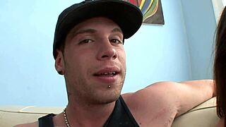 that slutty schoolgirl erin stone fingers her shaved milf pussy in fishnets