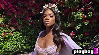 ana foxxx poses hot in lingerie then masturbates by pool