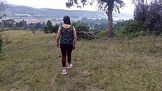 i grope stepmom's huge tits ass and vagina in forest