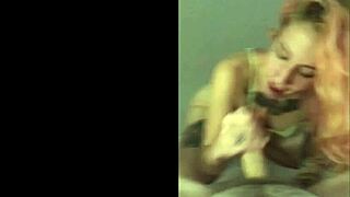 hunter bradley gags on lilyan red's sloppy deepthroat spit