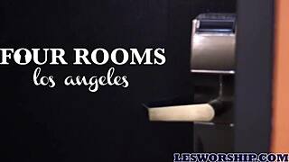 glamorous lesbians chatting after club pickup and fun