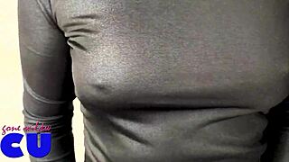 Transparent Clothes Reveal Puffy Ass With Buttplug