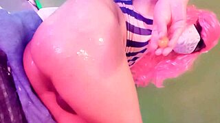 maddy diamond stuffs grapes up tranny ass trailer