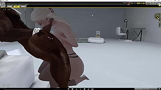 White Slut Delivers Deep Sloppy Top on Monster Black Cock