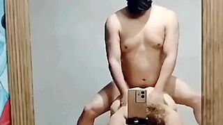 chubby latina wife gets bent over doggystyle fucked hard frente al espejo