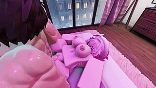 Petite Slut Begs for Monster Cock Doggystyle in Roblox Condo Bent Over Quick Pussy Pounding