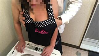 despite her husband at home the perverted housewife cheats wildly with her boss in secret affair