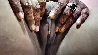 whoa, check out this curvy indian girlfriend's huge natural tits first time on cam! 🍈🍈