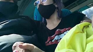 blakeproductions latina blows and rides big cock on public bus