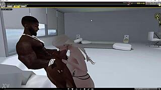 White Slut Delivers Deep Sloppy Top on Monster Black Cock