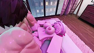 Petite Slut Begs for Monster Cock Doggystyle in Roblox Condo Bent Over Quick Pussy Pounding