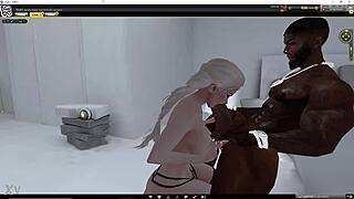 White Slut Delivers Deep Sloppy Top on Monster Black Cock