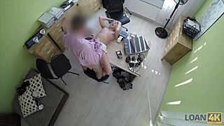 Chérie's Wet Pussy Drilled Hard By Naughty Loan Agent