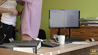 Chérie's Wet Pussy Drilled Hard By Naughty Loan Agent