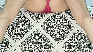 WOW Red lingerie clings to her sexy milf curves ready for raw action!