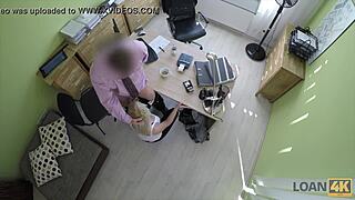 Chérie's Wet Pussy Drilled Hard By Naughty Loan Agent