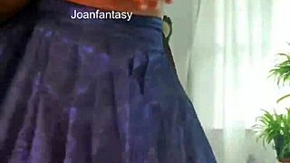 joanfantasy oils up ass in skimpy micro kini skirt