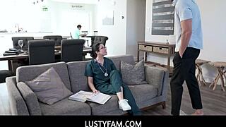 Step niece Alex Coal's stripper secret exposed leading to lusty creampie family roleplay