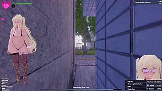 secret flasher manaka sneaks peeks during her daylight tasks