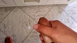 amateur tattooed euro jerks intense cock to huge cum blast