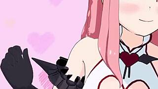 Lovey-dovey Japanese femdom hentai JOI training Eve