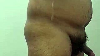 i masturbate in the shower with my tattooed cock and toys