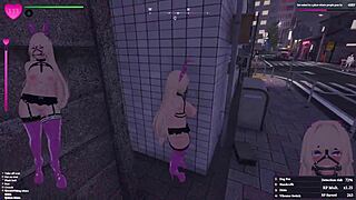 secret flasher manaka sneaks peeks during her daylight tasks