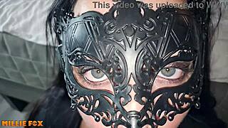 amateur milf millie fox dirty talks into swallowing huge cumshot