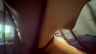 skinny latina in lingerie snaps hot interracial photos with black stud