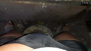 Stepsister masturbates skinny tits while I stroke watching her cum