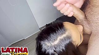 big booty latina slut auditions with deepthroat on massive bwc in homemade casting