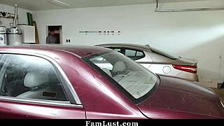 hot teen FLASHES her PUSSY for pervy STEPDAD in naughty tease