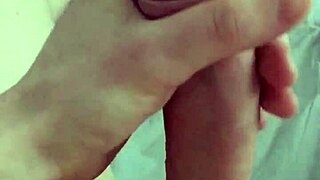 Thick ropes of cum blast out in massive cumshot explosion finale