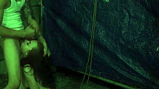 deep throat fuck machine binds teen for rough outdoor public orgy domination