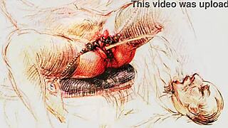 Vintage erotic art captures antique sensual poses beautifully