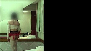 Crossdressing schoolgirl fantasy ladyboy prostitute in sexy uniform cosplay