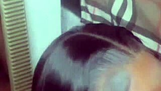 Shy Stepsis Kneels Sucking Huge Black Cocks Again