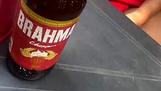 bar tease with married man in sexy lingerie outdoors