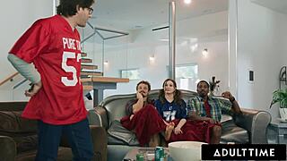 naughty leana lovings rides stepdads buddies deepthroat double penetration facial close call