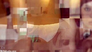 Blonde milks out loads then drowns in hot cum shower!