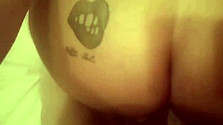 huge ass ebony slut bent over fucked deepthroat gagging cum!!