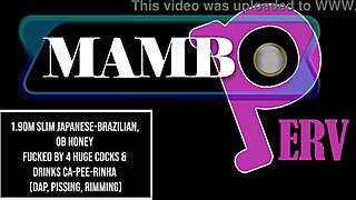 that 1.90m slim japanese-brazilian gets fucked by four huge cocks in dap pissing rimming anal gapes