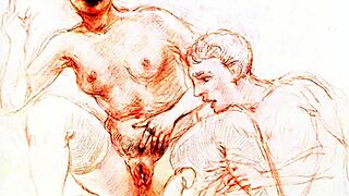 Vintage erotic art captures antique sensual poses beautifully