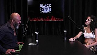 Bibi Hourani in sheer red craves anal toy fun