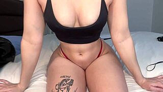 perfect oiled body with natural boobs tries tops dripping wet pussy 😍🌊