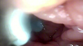 Watch Semen Blast Deep into Cervix Through Wide Stretched Pussy Endoscope!